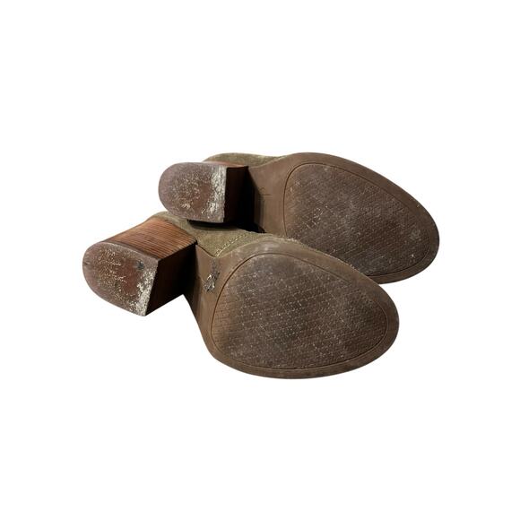 Jessica Simpson Green Suede Booties SIZE 6.5 - Picture 6 of 6